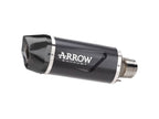 Escape Arrow Indy Race Evo aluminio carbono Kawasaki Z 500 2024 montado vista lateral