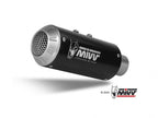 Silenciador slip-on Mivv MK3 diseño Moto3 acabado negro mate KTM Duke 390