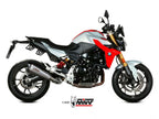 Escape Mivv Delta Race inox carbon montado en BMW F 900 R