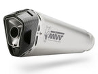 Escape Mivv Delta Race acero carbono BMW F900XR vista lateral completa