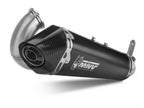 Vista lateral escape deslizante Mivv Delta Race diseño hexagonal racing Ducati