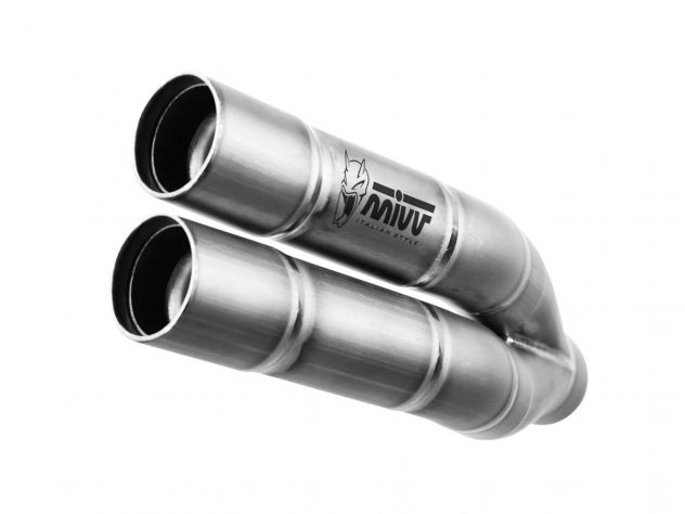 Escape Mivv Double Gun acero inoxidable montado en Ducati Multistrada 950