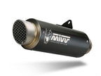 Detalle escape Mivv GP Pro homologado EURO5 para KTM Duke 390 diseño racing