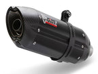Escape Mivv Sonido acero negro montado en Kawasaki Ninja 300