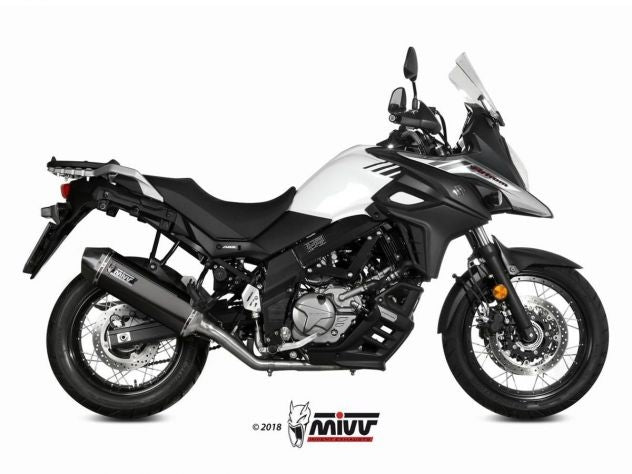 Conexión central escape Mivv compatible con caballete V-Strom 650