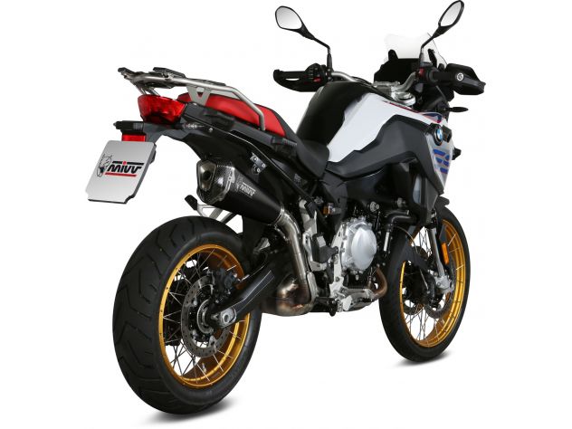 Escape Mivv homologado Euro 4 montado en BMW F 850 GS adventure