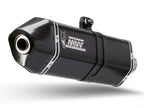 Detalle copa de carbono y salida hexagonal escape Mivv Speed Edge negro