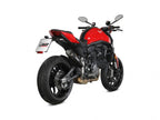 Escape Mivv X-M5 Black montado en Ducati Monster 937 lateral derecho