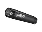 Silenciador Mivv X-M5 acero inoxidable negro con rejilla protectora dB-killer