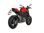 Escape Mivv X-M5 titanio carbono montado en Ducati Monster 937