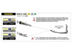 Sistema de fijación en acero escape Arrow Nichrom Suzuki GSX-S 1000 GT