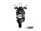 Escape slip-on Mivv Oval homologado Euro 5 diseño italiano para Honda CB 500 X 2021-2024