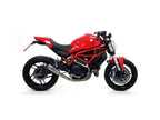 Detalle terminal Arrow Pro Race con acabado acero oscuro Monster 797