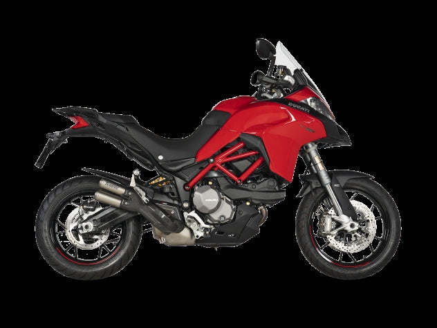 Terminal Akrapovic titanio con escudo carbono Multistrada 950
