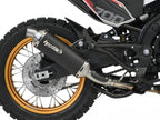 Escape HP Corse SP-1 Evo Corto titanio negro montado en Moto Morini X-Cape 700 2025