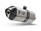 Escape Mivv Speed Edge acero inoxidable hexagonal montado en BMW F 900 GS 2024