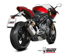 Escudo térmico de carbono incluido en silenciador Mivv SR-1 Triumph