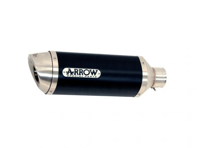 Logo y grabado Arrow en escape Street Thunder acero inoxidable