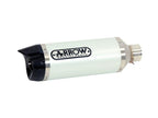 Silenciador Arrow 71761AO vista lateral derecha con logo grabado