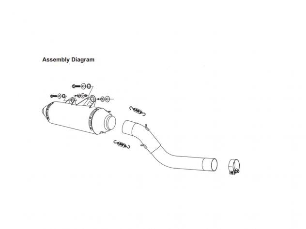 Sistema completo escape Yoshimura RS-2 Kawasaki KLR 650 EFI 2022-2023