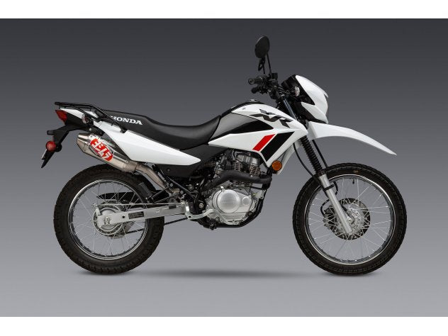 Silenciador RS-2 Yoshimura vista lateral con logo grabado para Honda 150