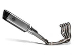 Sistema completo Arrow 71209CKZ racing para Kawasaki Ninja ZX-6R 636, detalle colector titanio