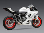 Sistema completo Yoshimura AT2 Racing vista lateral Yamaha R7 2022