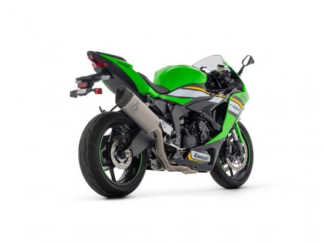 Terminal titanio Arrow Racing con almohadilla trasera carbono ZX-6R