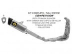 Detalle colectores titanio Arrow sistema completo Kawasaki 636
