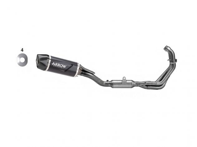 Sistema racing Arrow Indy Race completo aluminio oscuro Yamaha Tracer 9 2025