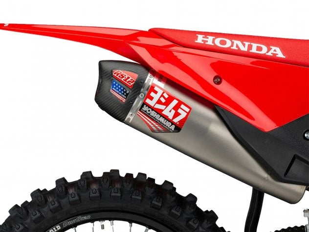 Escape Yoshimura RS-12 titanio Honda CRF 450 RX 2026 vista inferior