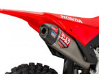 Colector moldeado Yoshimura RS-12 CRF 450 detalle bridas montaje