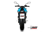 Detalle rejilla protectora y dB-killer extraíble escape Mivv GSX-8S