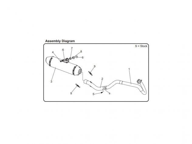 Sistema de escape Yoshimura RS-2 completo montado en Honda CRF 250F con anclajes originales