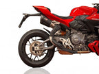 Detalle silenciadores dobles QD Dark Matter con base carbono parrilla GP