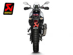 Escape slip-on Akrapovic titanio carbono Yamaha Ténéré 700 2021-2026 montado