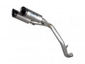 Escape Spark Dyno Racing titanio doble salida Triumph Speed Triple 1200 RS RR vista lateral