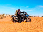 Escape Spark Fighter Silent Evo titanio montado en BMW R 1200 GS Adventure 2018