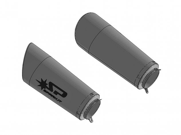 Silenciadores Grid-O titanio Spark Racing para Ducati Panigale V4 V4S V4R 2018-2024 montaje racing
