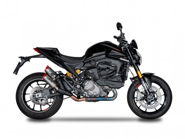 Detalle soldadura TIG colector titanio Spark Monster 937 2021-2024