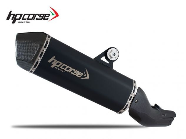 Vista lateral escape HP Corse SPS Carbon con DB-Killer incluido para BMW R 1250 GS
