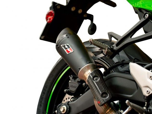 Terminal QD Dark Matter con base de carbono y cuerpo titanio para ZX-4RR 2023-2025