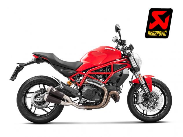Detalle construcción titanio aeroespacial escape Akrapovic S-D8SO4-CUBTBL/1 Monster 797