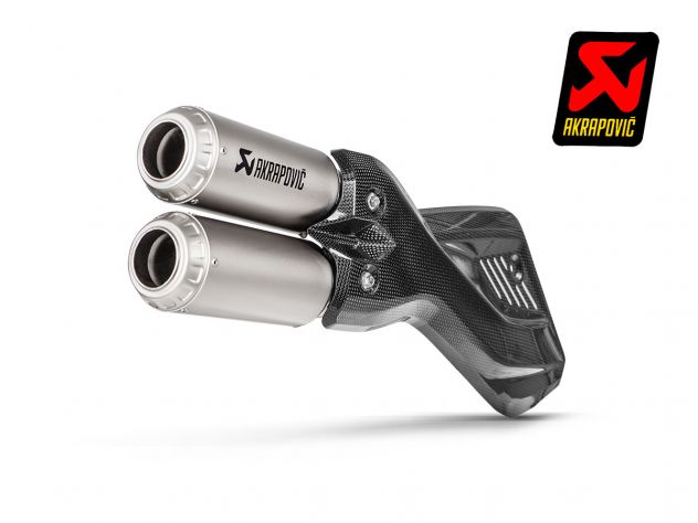 Terminal escape Akrapovic titanio Ducati Multistrada 950 S instalado