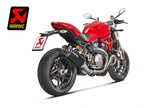 Acabado titanio negro y carbono terminal Akrapovic S-D12SO8-RTBL Monster 821