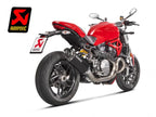 Sistema escape Akrapovic slip-on titanio para Ducati Monster 821 2017-2020