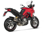 Terminal Slip-On Akrapovic titanio Ducati Multistrada 950 S 2021 2022 vista lateral derecha