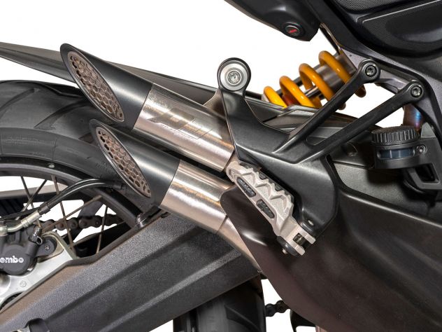 Terminal QD homologado Euro 4 compatible alforjas Multistrada