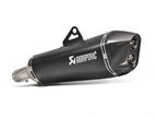 Escape Slip-On Akrapovic titanio negro montado en BMW F800GS 2017