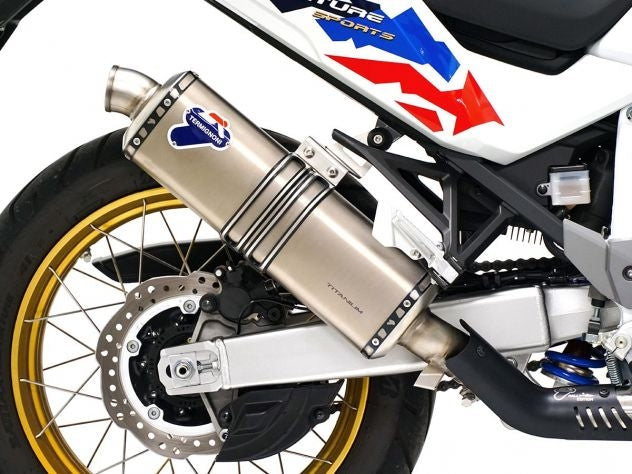 Terminal Termignoni titanio racing Honda Africa Twin 1100 L 2024-2025 vista lateral completa